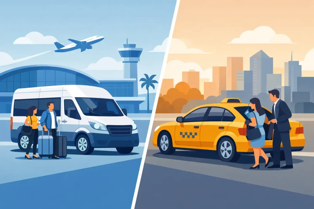 Airport Shuttle vs Taxi: Which Suits You?