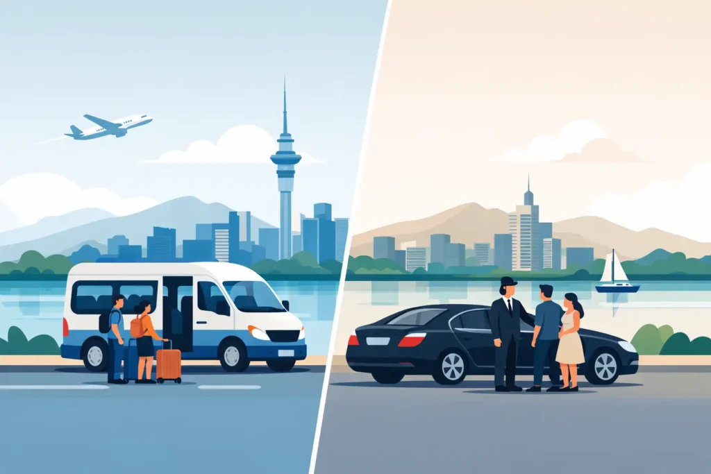 Shared Shuttle Versus Private Transfer in Auckland