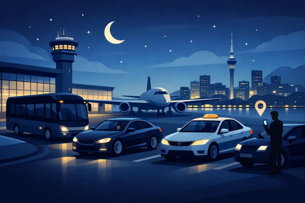 Late Night Airport Transport Options in Auckland