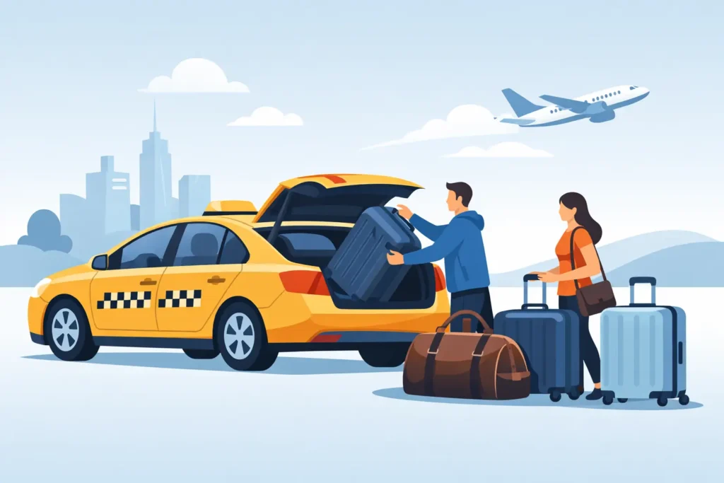 Can Taxis Carry Large Luggage? What to Book