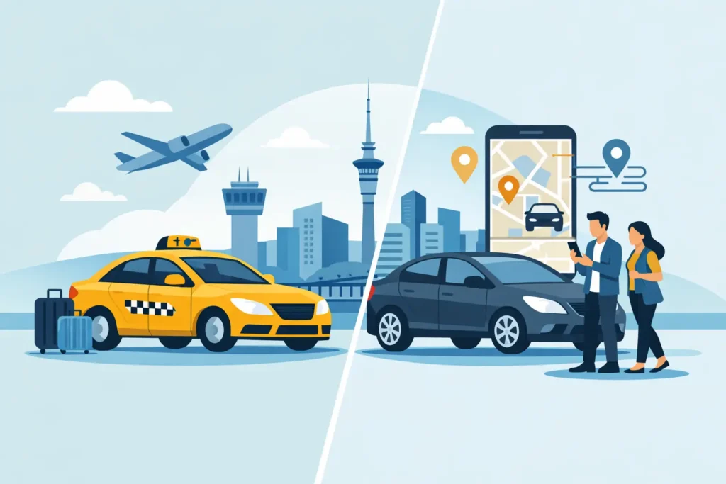 Fixed Price Taxi vs Rideshare for Auckland Trips